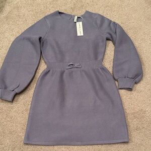 Janie and Jack Lavender Knit Dress